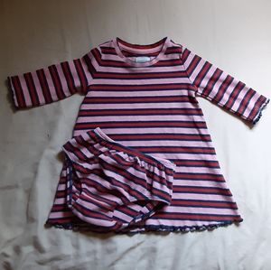 Girls stripe multicolored dress